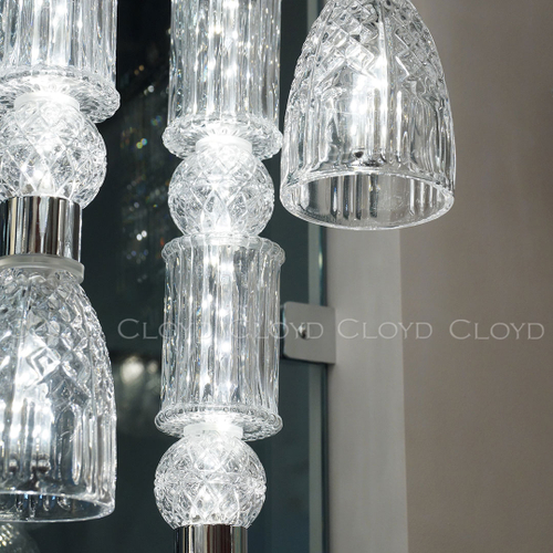 Подвесной светильник Cloyd LACONIA P3 / Ø30 см - хром (арт.11524)