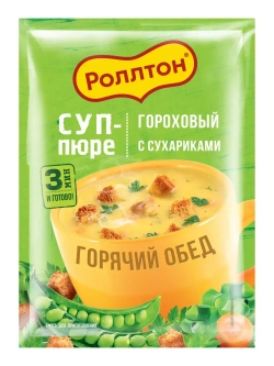 Суп-пюре Гороховый с сухариками "Горячий Обед" 21 г * 5 шт