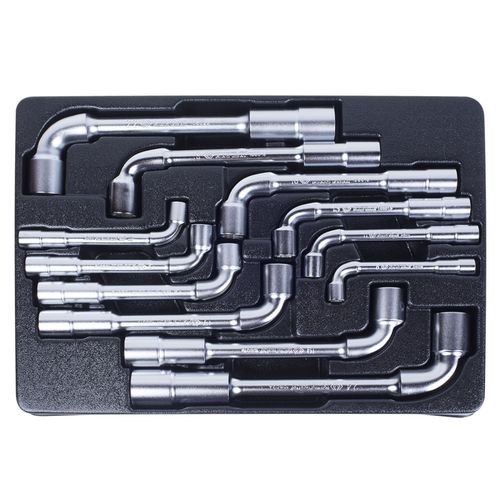 KING TONY (9-1812MR) Набор торцевых ключей Г-образных, ложемент, 12 предметов