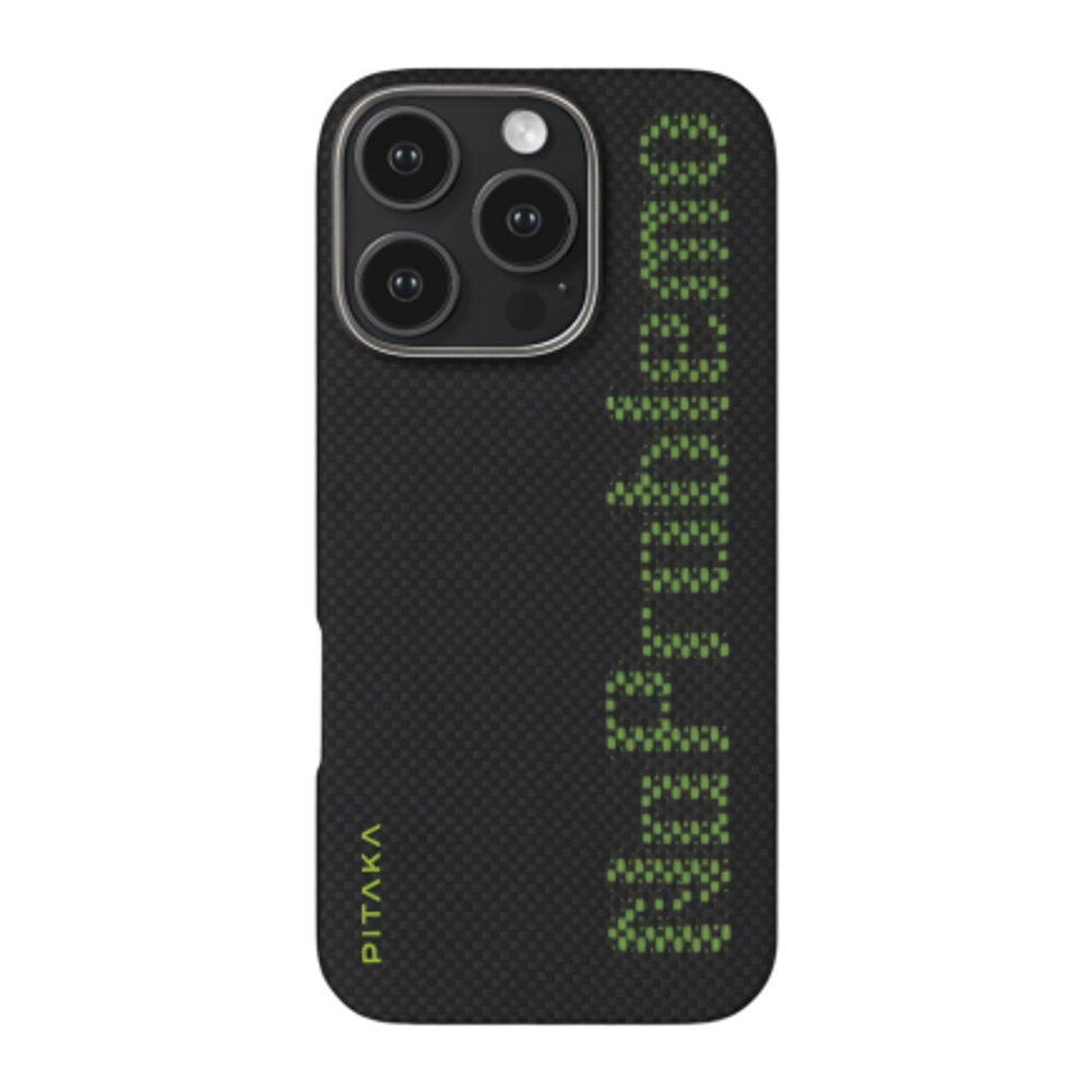 Чехол из арамидного волокна с поддержкой MagSafe PITAKA x Aries Tactile Woven Case для iPhone 16 Pro Max