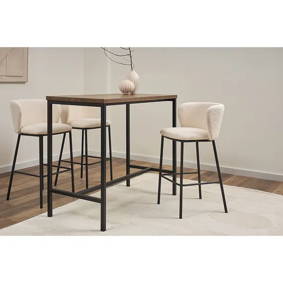 Барный стул Fluit 70 см, молочное букле