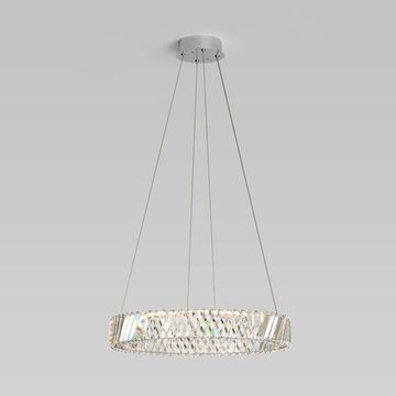 101004 LED никель  / подвесной светильник / никель хрусталь Strotskis