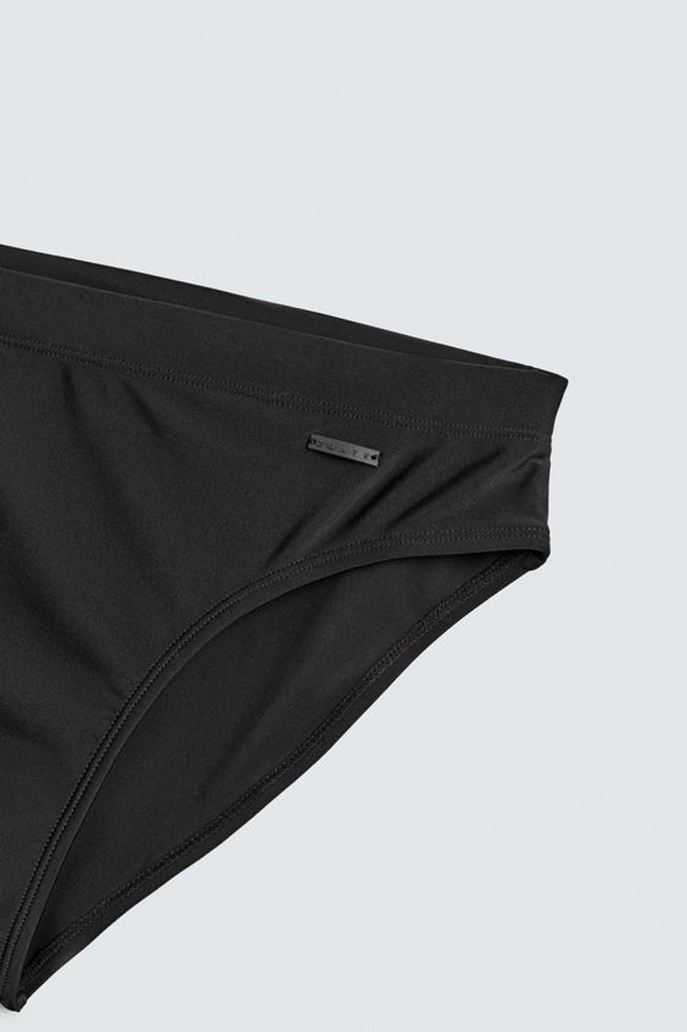 ZARA ПЛАВКИ С КОНТРАСТНЫМИ ВСТАВКАМИ, ЧЕРНЫЙ