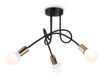 Потолочный светильник в стиле лофт TR80415/3 BK/GD черный/золото E27/3 max 60W D670*370