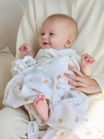 Пелёнки фланелевые BUBA KIDS, 3 шт., Утка мандаринка/Жёлтая пастель/Сливочный, 95х115