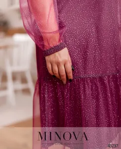Платье 2101Б-фуксия Minova