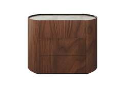 Комод Lagom 3 ящика ширина 100 см (орех, камень OV)