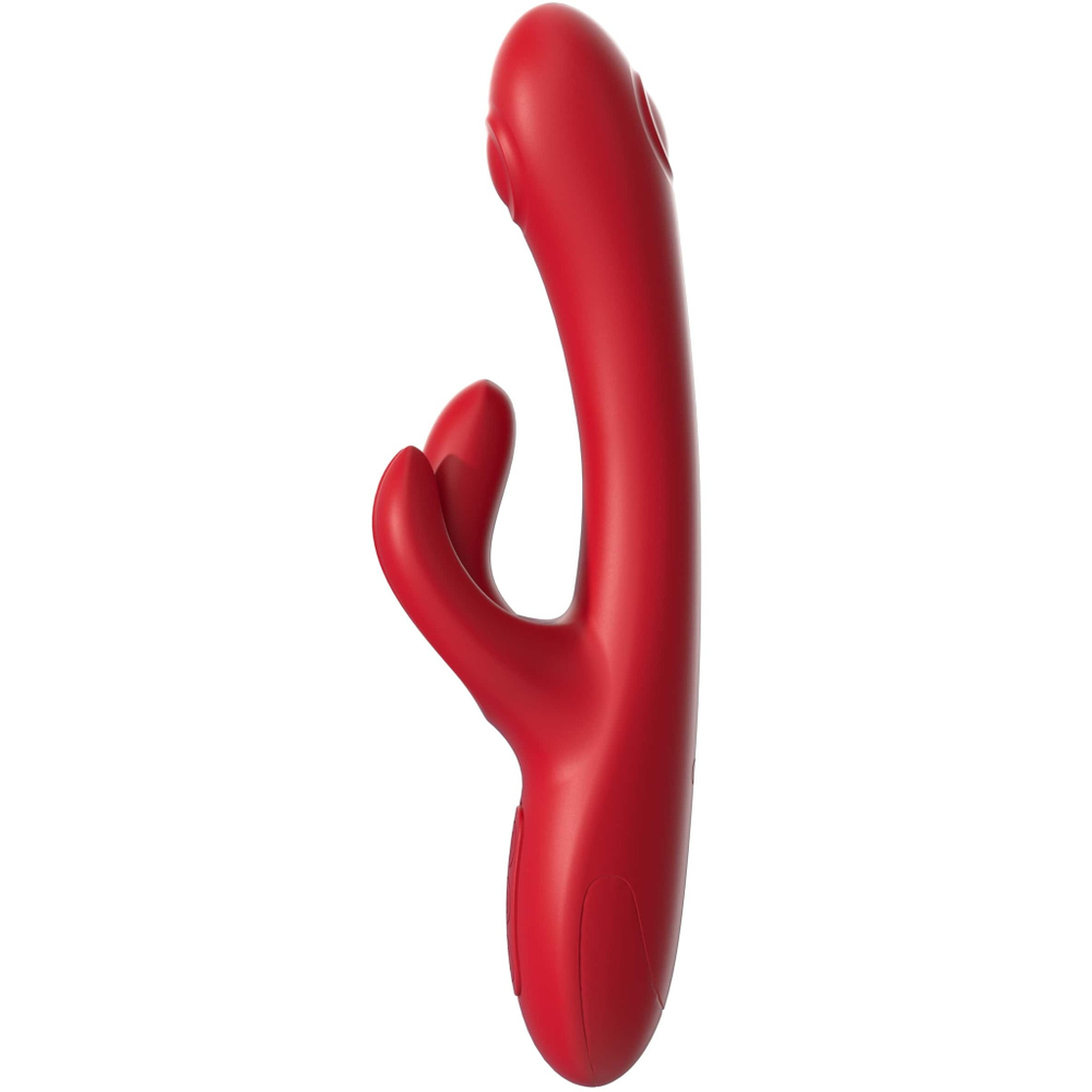 Инновационный вибратор кролик Trio Bliss красный 25 см