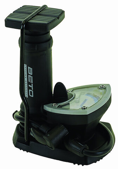 Насос 5-470340 ножной спец. пластик. складн. маном. 2 гол. на шланге (12) черный BETO