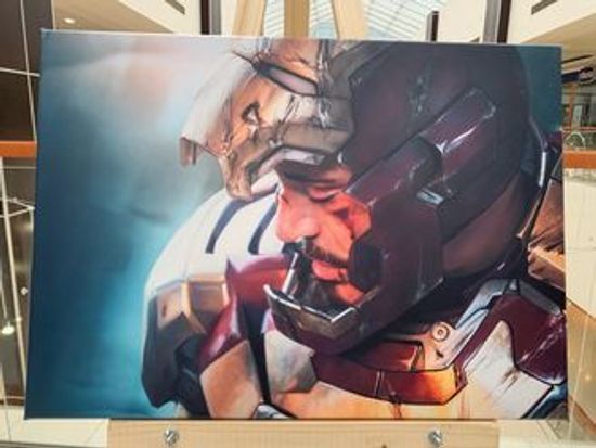 Картина на холсте Тони Старк в костюме (50х70)