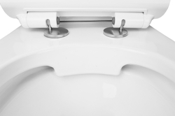 Унитаз напольный Azario CORSA 630x380x830 безободковый с бачком и сиденьем микролифт (AZ-2062S)