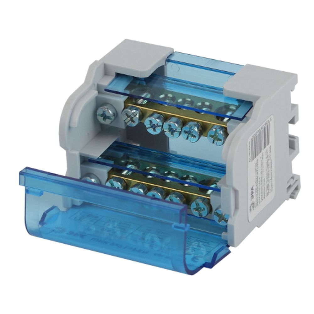 Шины на DIN-рейку ЭРА NO-224-13 в корпусе кросс-модуль ШНК 2х7 L+PEN