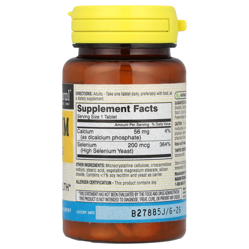 Mason Natural, селен, 60 таблеток