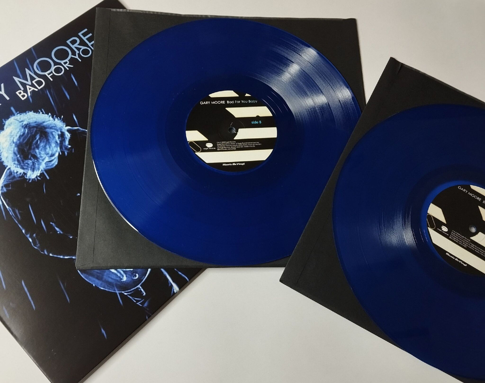 Винтажная виниловая пластинка LP Gary Moore Bad For You Baby (EU 2017) (Blue Vinyl)