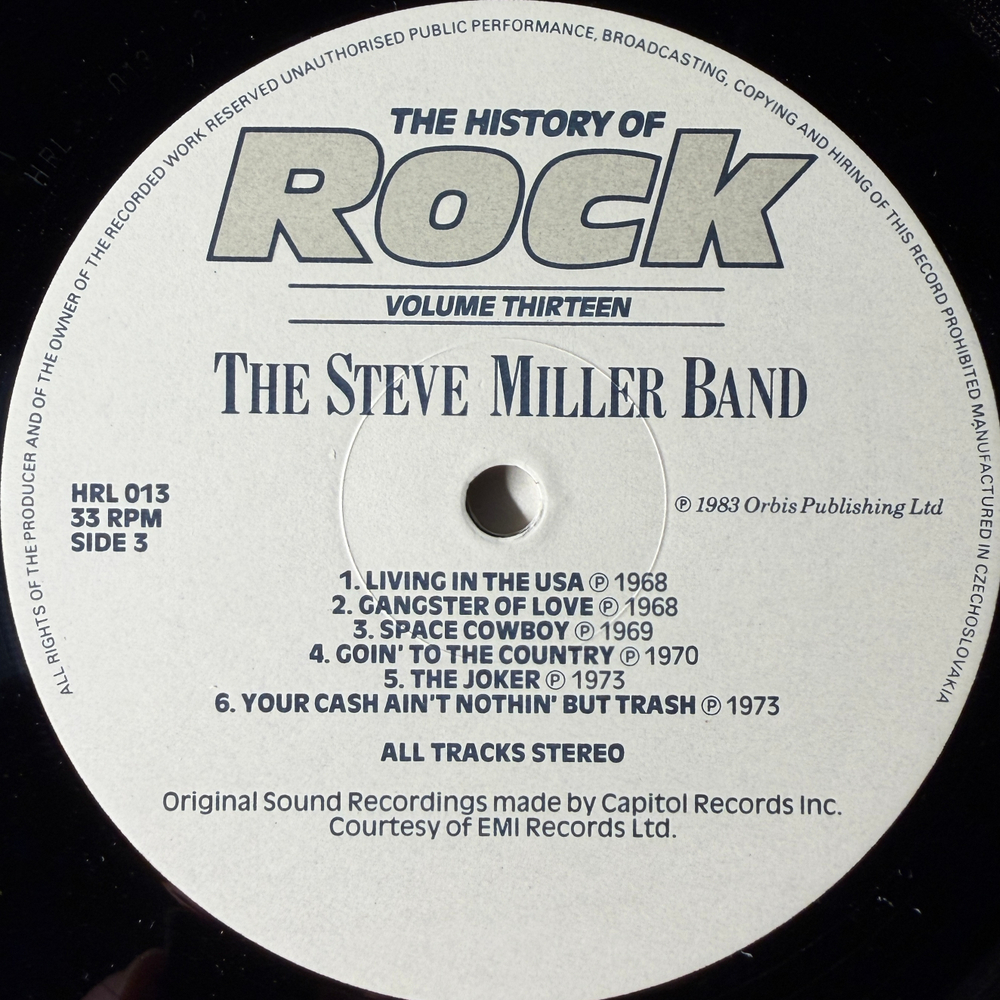 Сборник - The History Of Rock 13 (Чехословакия 1983г.) 2LP Т