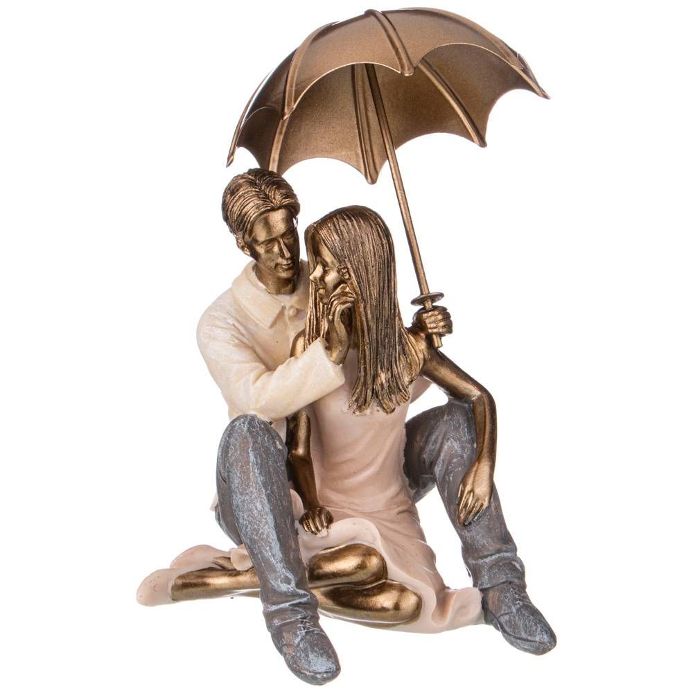 СТАТУЭТКА "ВЛЮБЛЕННЫЕ" 13,5*12,5*17 СМ. СЕРИЯ "ФЬЮЖН" (КОР=18ШТ.)