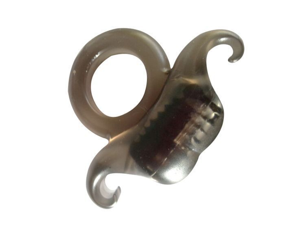 Дымчатое эрекционное виброкольцо Бычья сила (Цвет: дымчатый)