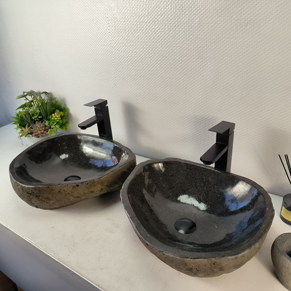 Раковина из речного камня ПАРА! RS-35363 47*40*14 0865