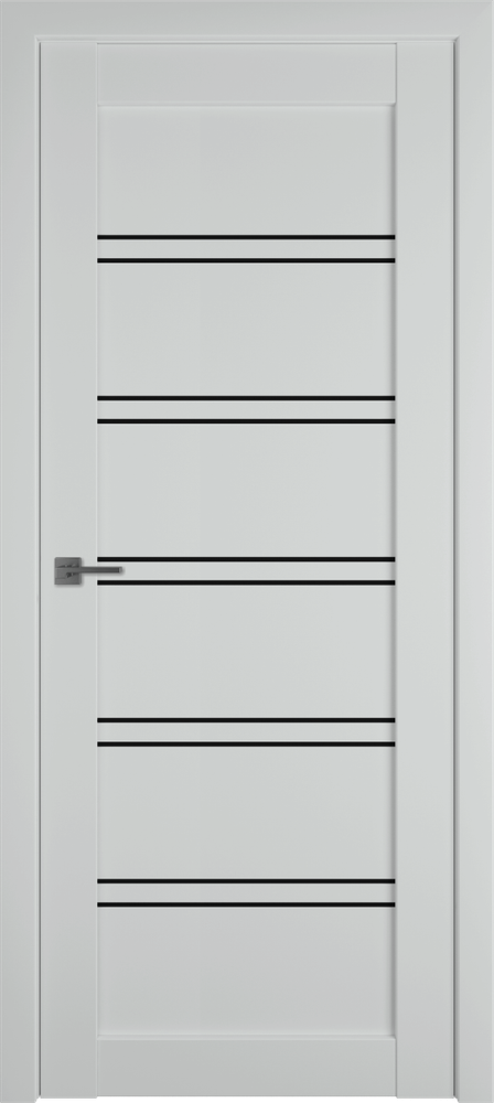 Дверь межкомнатная EMALEX 28 | EMALEX STEEL | BLACK GLOSS