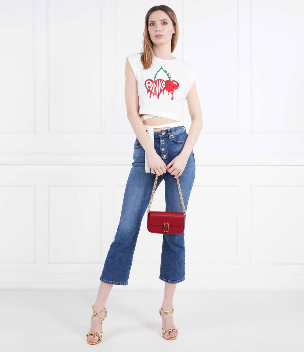 Кожаная сумка-мессенджер THE J MARC MINI Marc Jacobs - красный(H967L03FA22)