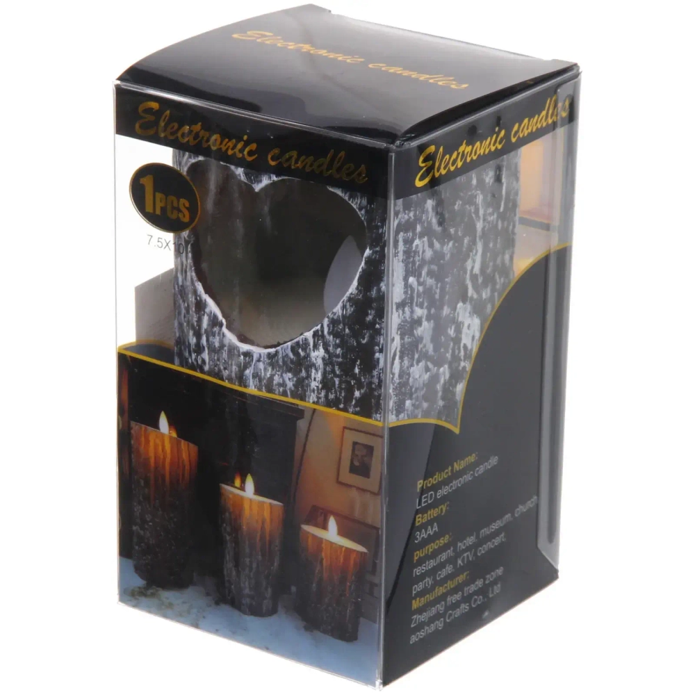 Сувенир с подсветкой «Свеча - LOVE» 7,5*12,5 см (работает от батареек 3 ААА)