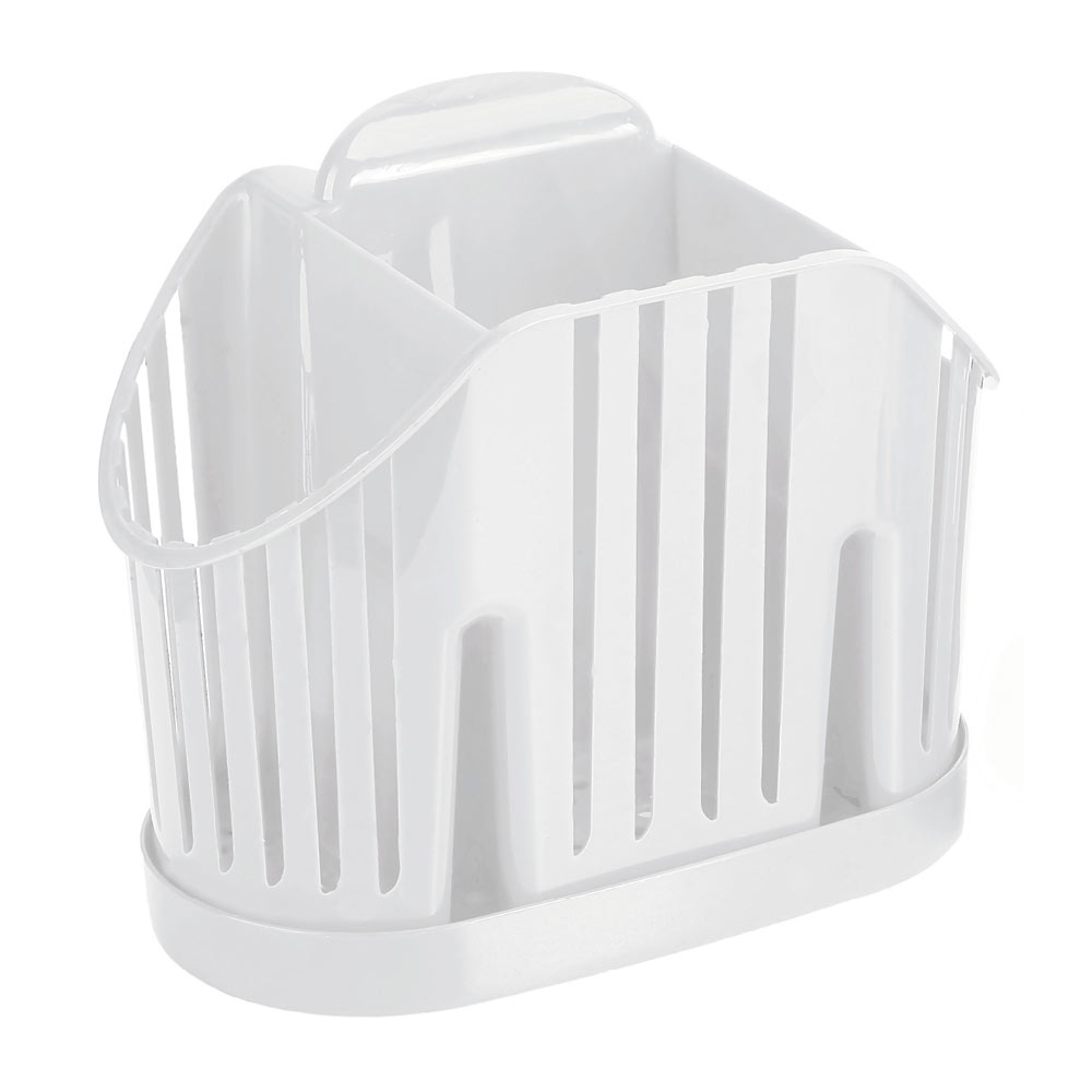 Сушилка для столовых приборов 3-х секционная, цвет белый