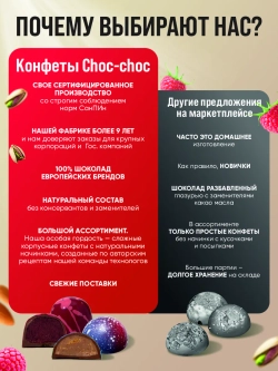 Конфеты шоколадные ручной работы Самой прекрасной