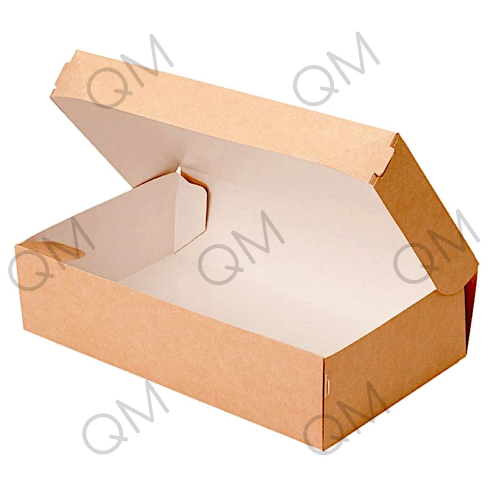 Упаковка ECO CAKE 1900 для десертов 300 шт, 6 упак. 50 шт р-р 230x140x60 мм крафт, 300шт