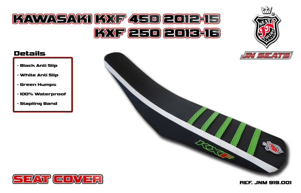 Kawasaki KXF 450 2012-2015 JN-Europe чехол для сиденья Противоскользящий Супер-сцепление (Super-Grip)