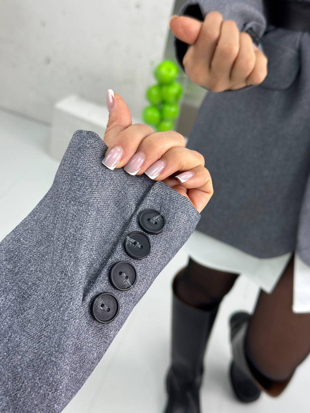 Пиджак-рубашка женская арт. 4815 цвет "серый"