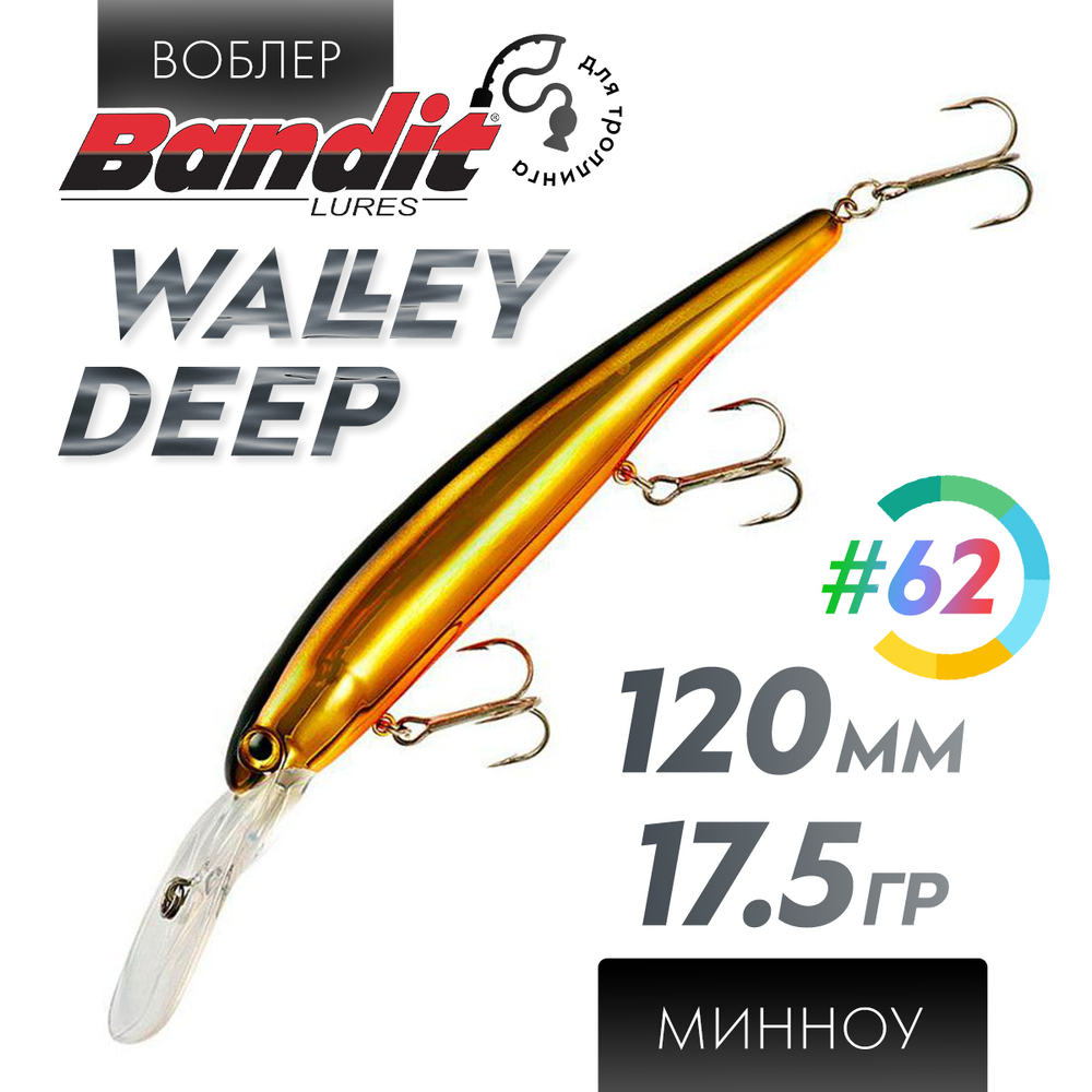 Воблер Bandit Walleye Deep (120мм, 17.5гр)