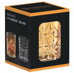 HIGHLAND - Стакан низкий 345 мл бессвинцовый хрусталь зеленый (tumbler)