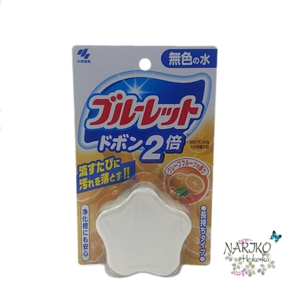 Таблетка для бачка унитаза Kobayashi Bluelet Dobon W Грейпфрут, двойная 120 гр.