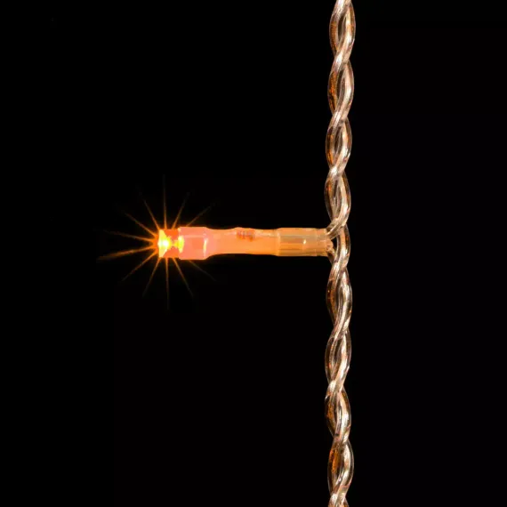 Светодиодный занавес 2*3 м., 600 желтых LED ламп, прозрачный провод ПВХ, LTC (PCL602-10-2Y)