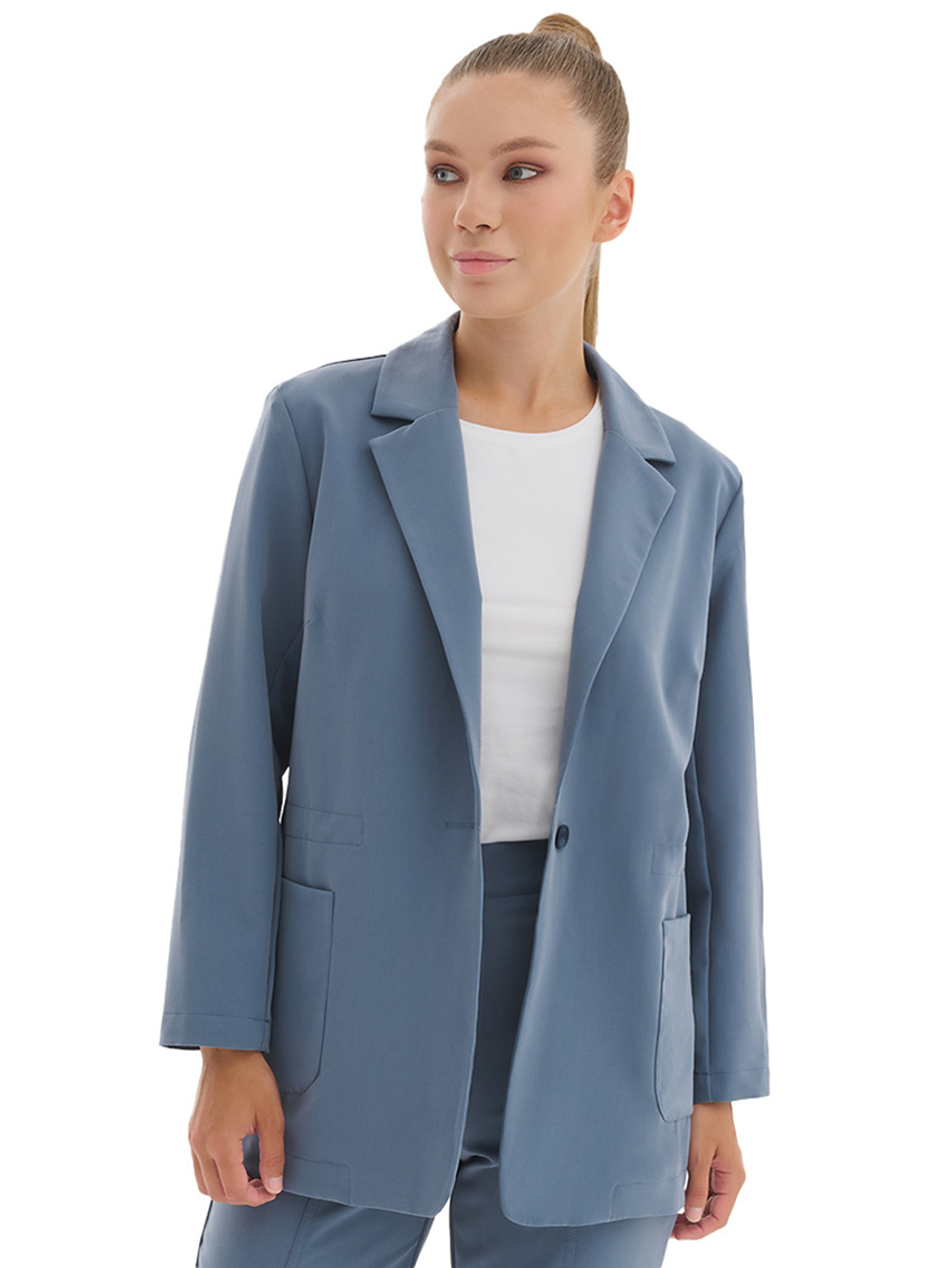 Пиджак медицинский женский Тезис TZ230 с кулиской на талии, латте, 46