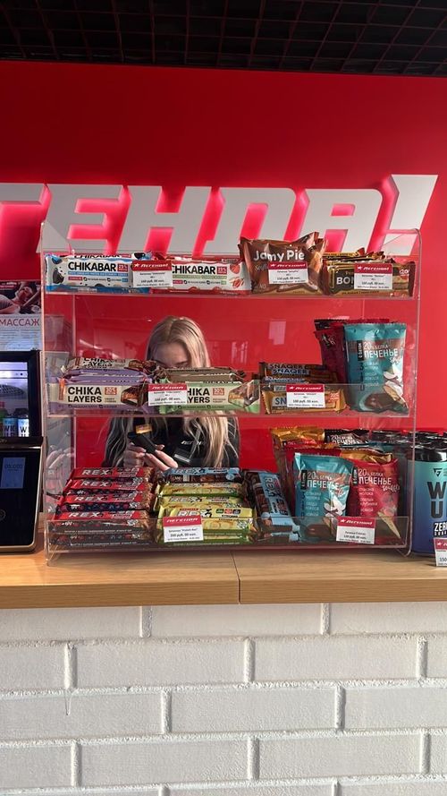 Витрина 3х ярусная для батончиков