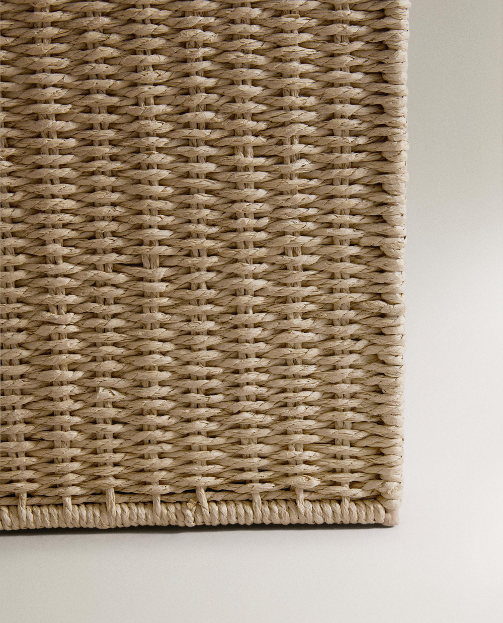 Zara Home Корзина из металла, цвет бежевый, 64 см