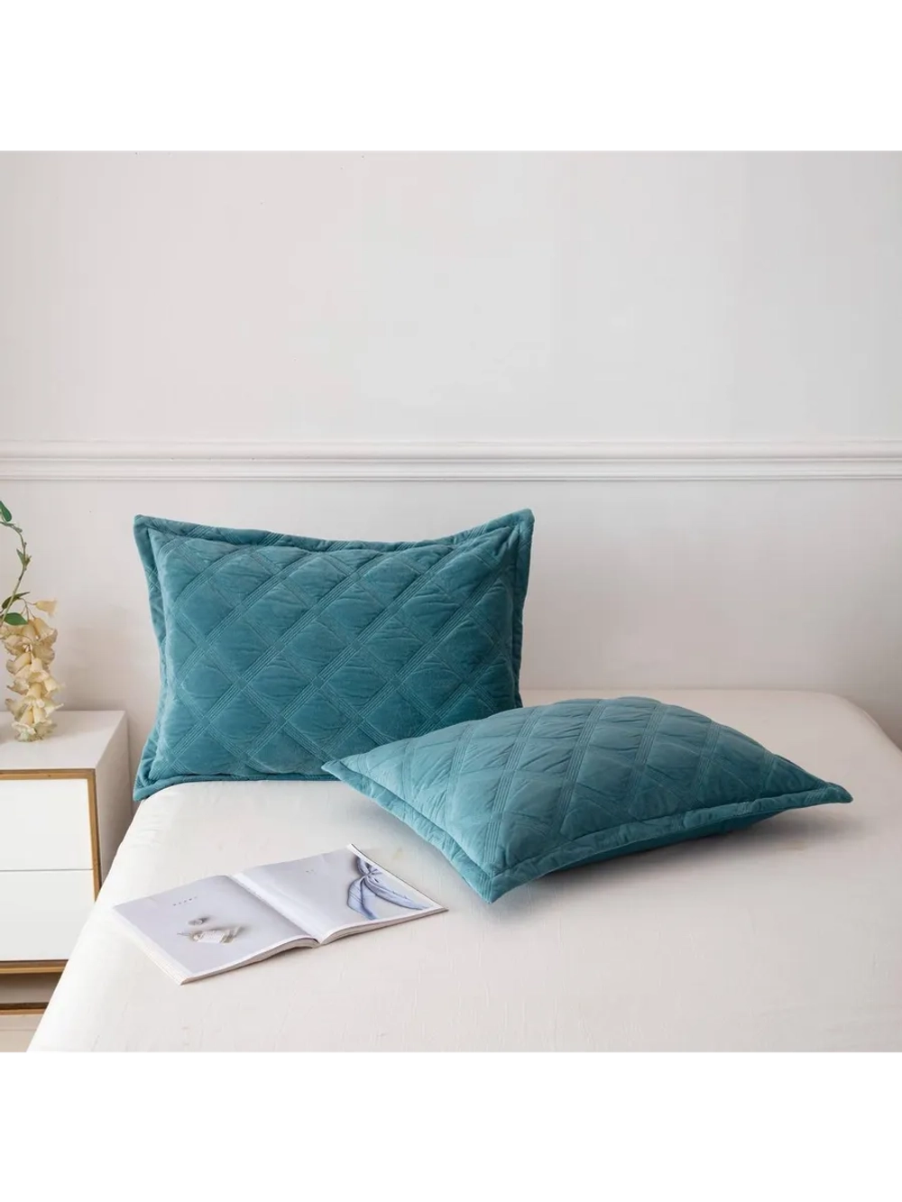 Декоративная наволочка 50х70 2 шт с молнией для подушки