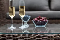 "Капучино" лаунж-зона из искусственного ротанга, цвет коричневый