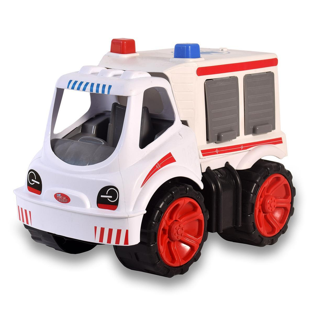 Пластмассовая игрушечная машина Toy Bibib "Скорая помощь" (29*19*23 см), сетка