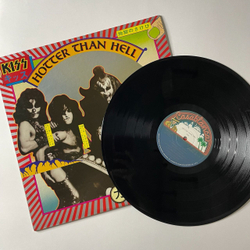 Винтажная виниловая пластинка LP Kiss Hotter Than Hell (Japan 1976) (No Obi) Bogart Labels