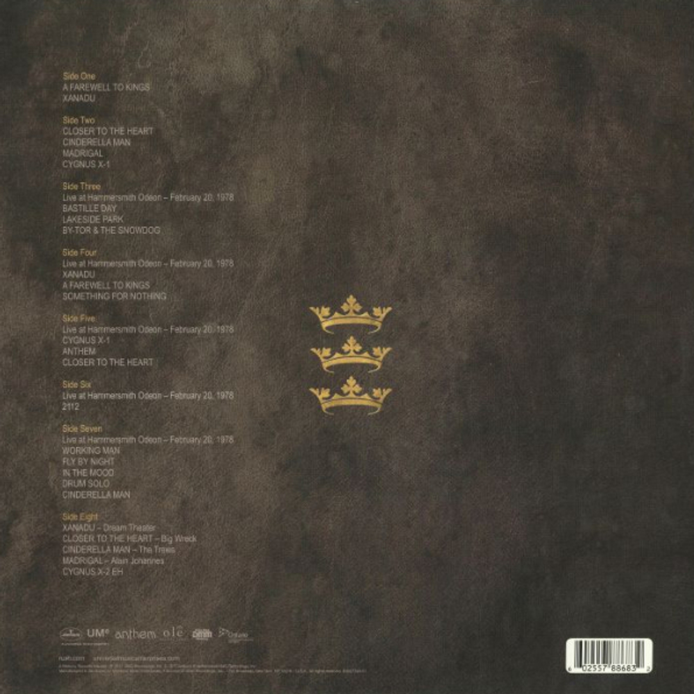 Rush / A Farewell To Kings (40th Anniversary Deluxe Edition)(4LP)