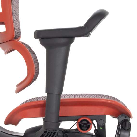 Кресло FALTO Ergohuman Ultra X9 GAMING с подножкой ( чёрный/ КРАСНЫЙ каркас /сетка Equator Red )