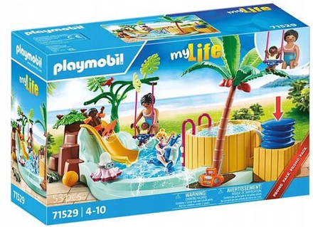 Конструктор Playmobil My Life - Детский бассейн с джакузи - Плеймобиль 71529
