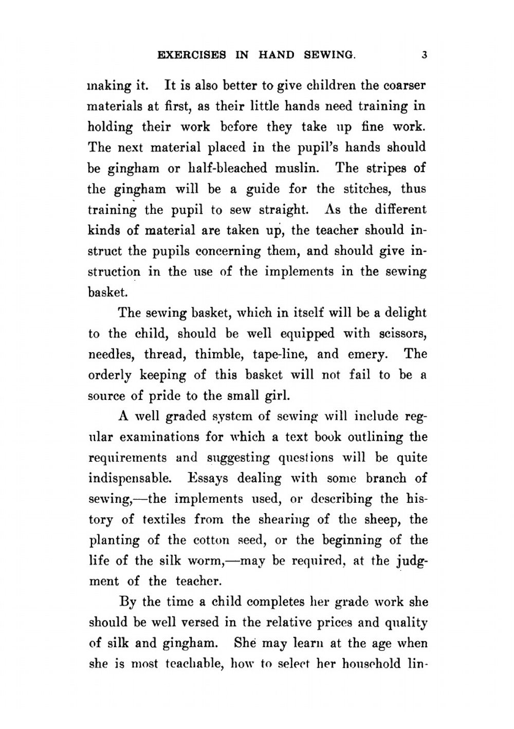 Manual of Exercises in Hand Sewing. Adopted by Industrial and Grade Schools | Margaret Josephine Blair