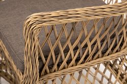 "Латте" обеденная группа плетеная, цвет соломенный