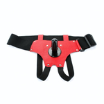 Красно-черные трусики-джоки с плугом харнесс (Размер: S-M) (Цвет: красный с черным)