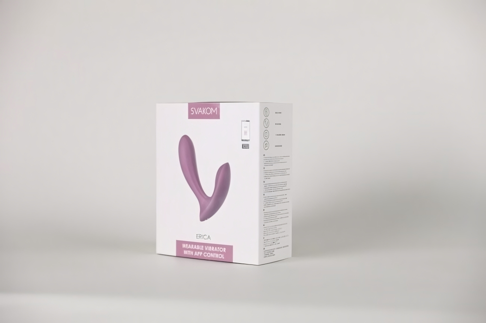 Интерактивный вибромассажер Erica /без коробки/ (Цвет: розовый)