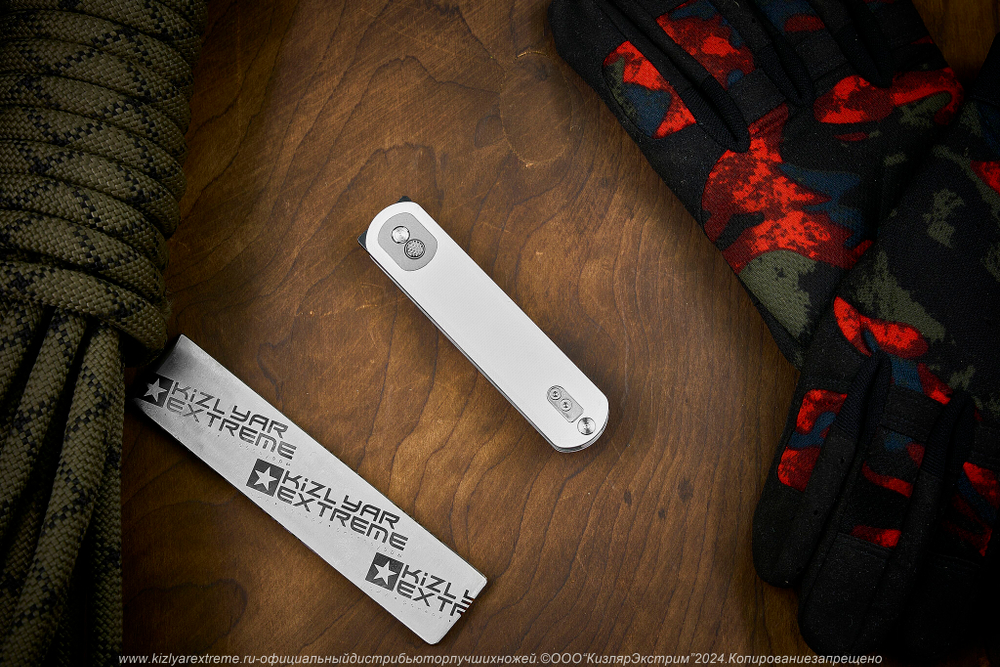 Нож Vosteed Corgi сталь 14C28N Black Stonewash рукоять White G10