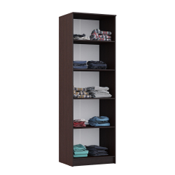 Шкаф бельевой Женева, Белый глянец холодный, Венге